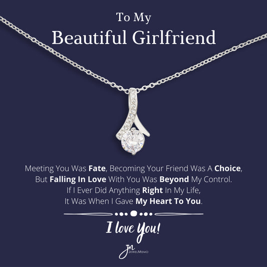 For Her Necklace - To My Beautiful Girlfriend